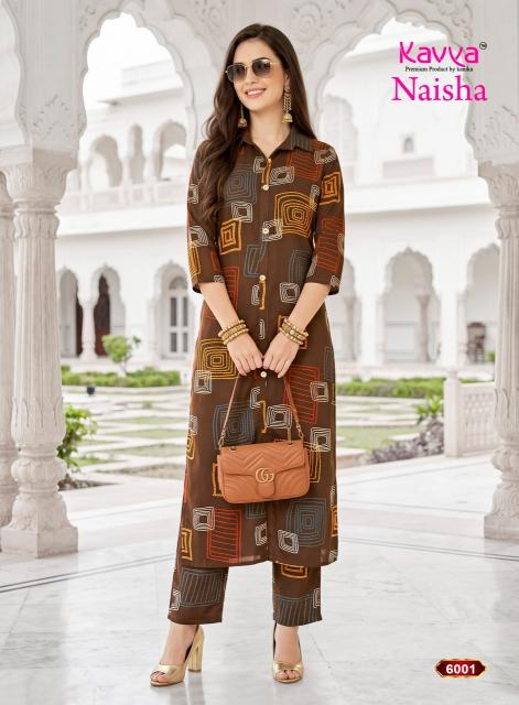 Kavya naisha vol-6 coord set wholesale in surat